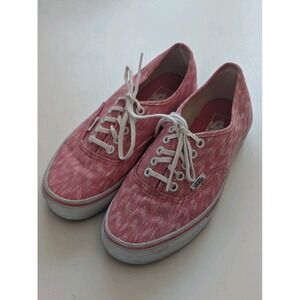 Vans off the Wall Sneakers Pink White Chevron Knit Women's Size 8‎